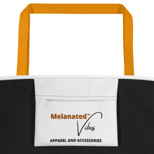 Load image into Gallery viewer, HBCU Educated White All-Over Print Large Tote Bag