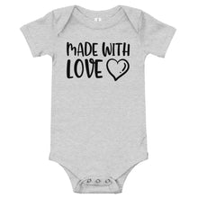 Load image into Gallery viewer, Made With Love Baby Onesie