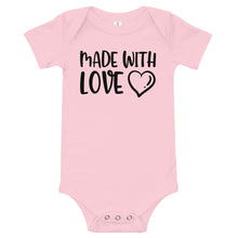 Load image into Gallery viewer, Made With Love Baby Onesie