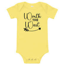 Load image into Gallery viewer, Worth the Wait Baby Onesie