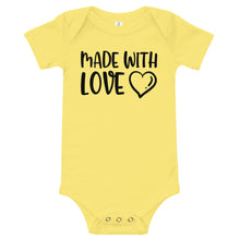 Load image into Gallery viewer, Made With Love Baby Onesie