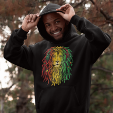 Load image into Gallery viewer, Rasta Lion Unisex Hoodie