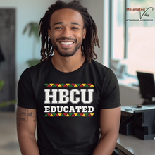 Load image into Gallery viewer, HBCU Educated Tribal Design Unisex Tee
