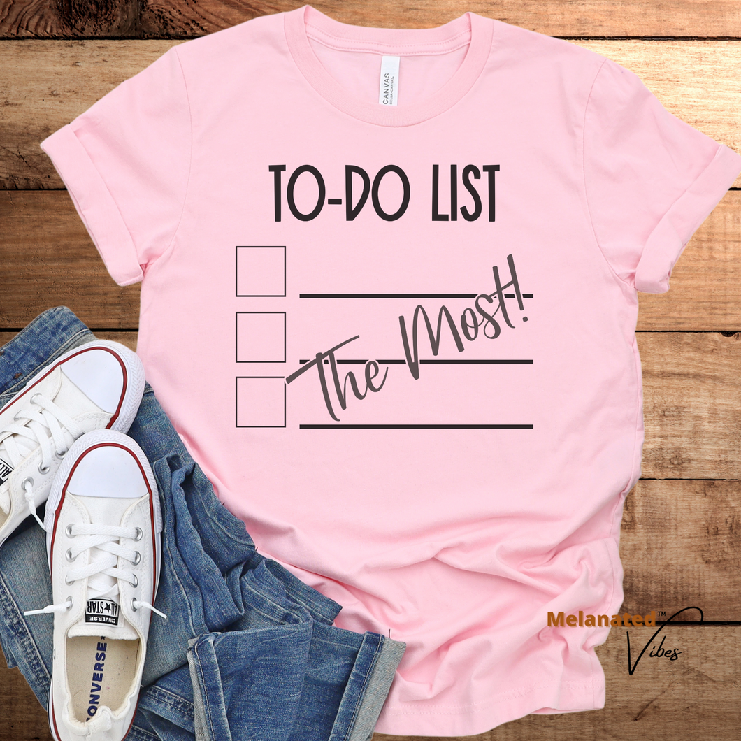 To Do List Unisex Tee