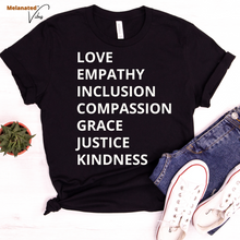 Load image into Gallery viewer, Love, Empathy, Inclusion Unisex Tee
