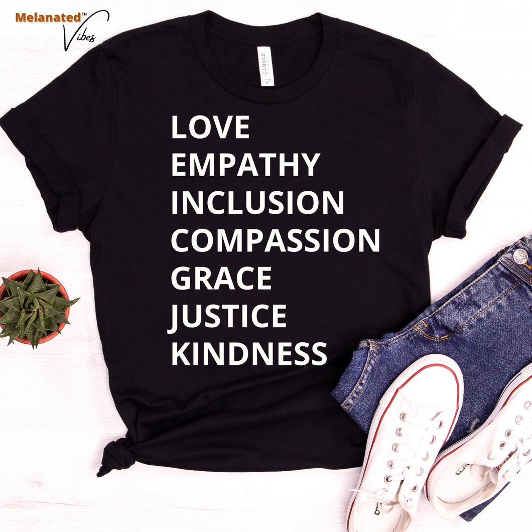 Love, Empathy, Inclusion Unisex Tee