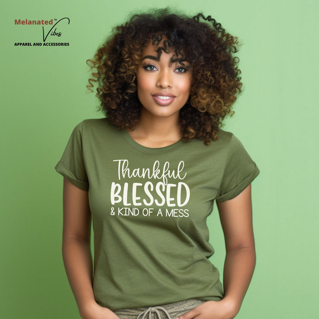 Thankful Blessed Unisex tee