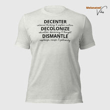 Load image into Gallery viewer, Decenter, Decolonize, Dismantle Unisex Tee
