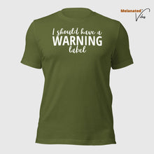 Load image into Gallery viewer, Warning Label Unisex Tee
