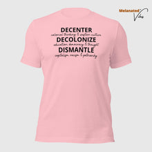 Load image into Gallery viewer, Decenter, Decolonize, Dismantle Unisex Tee
