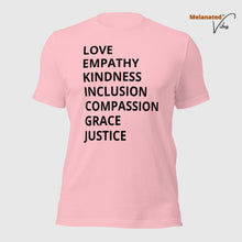 Load image into Gallery viewer, Love, Empathy, Inclusion Unisex Tee
