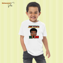 Load image into Gallery viewer, Little Boy Juneteenth Toddler Tee
