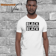 Load image into Gallery viewer, Black Mixed With Black Unisex Tee - Melanated Vibes
