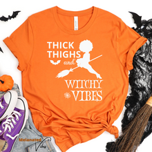 Load image into Gallery viewer, Thick Thighs Witchy Vibes Unisex Tee
