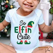 Load image into Gallery viewer, So Elfin Cute Baby Holiday Bodysuit
