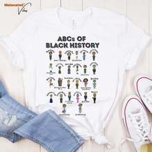 Load image into Gallery viewer, Black History ABCs Unisex Tee
