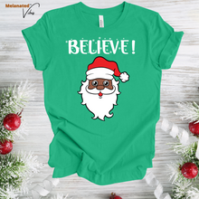 Load image into Gallery viewer, Believe Unisex Holiday Tee
