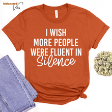 Load image into Gallery viewer, Fluent in Silence Unisex Tee
