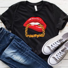Load image into Gallery viewer, Taurus Zodiac Chain Unisex Tee (Red)
