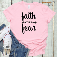 Load image into Gallery viewer, Faith Over Fear Unisex Tee - Melanated Vibes
