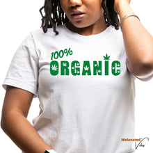 Load image into Gallery viewer, 100% Organic Unisex Tee - Melanated Vibes
