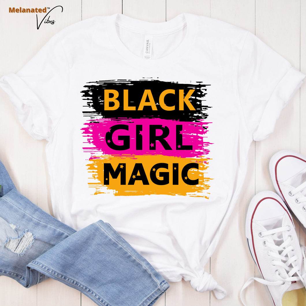 Black Girl Magic Brush Stroke Unisex Tee