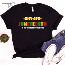 Load image into Gallery viewer, Juneteenth Independence Day Unisex Tee
