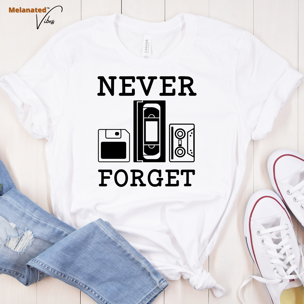 Never Forget Retro Unisex Tee