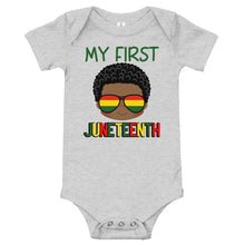 Load image into Gallery viewer, My First Juneteenth Baby Boy Bodysuit
