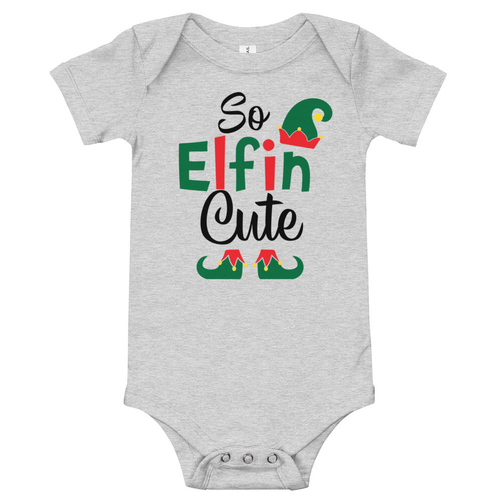 So Elfin Cute Baby Holiday Bodysuit