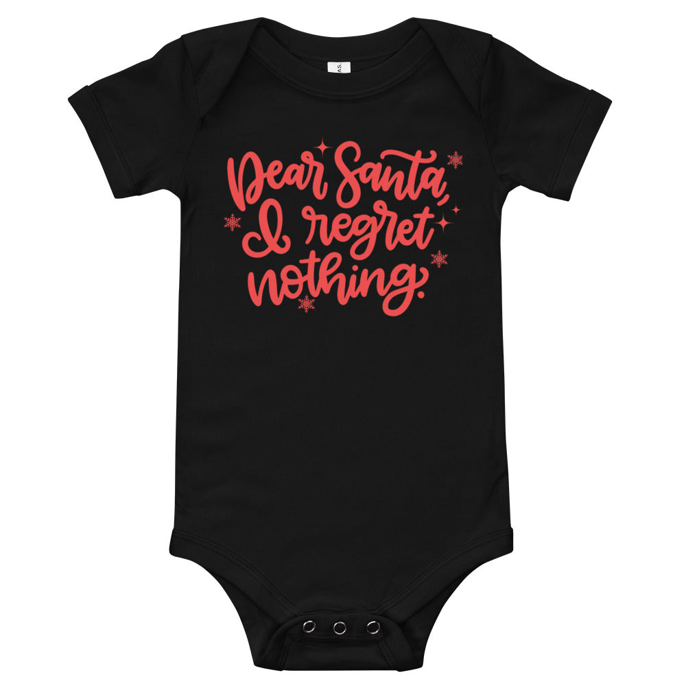 I Regret Nothing Baby Holiday Bodysuit