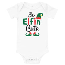 Load image into Gallery viewer, So Elfin Cute Baby Holiday Bodysuit
