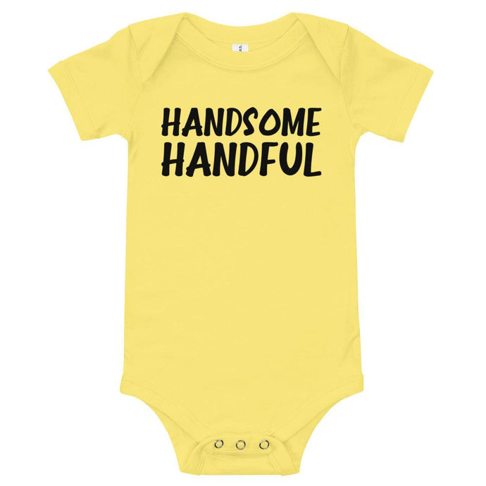 Handsome Handful Baby Onesie - Melanated Vibes