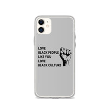 Load image into Gallery viewer, Love Black People iPhone Case
