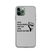 Load image into Gallery viewer, Love Black People iPhone Case
