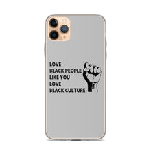 Load image into Gallery viewer, Love Black People iPhone Case
