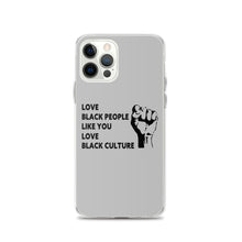 Load image into Gallery viewer, Love Black People iPhone Case
