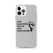 Load image into Gallery viewer, Love Black People iPhone Case
