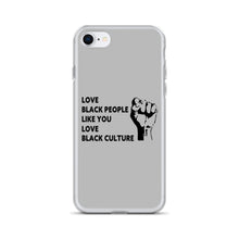 Load image into Gallery viewer, Love Black People iPhone Case
