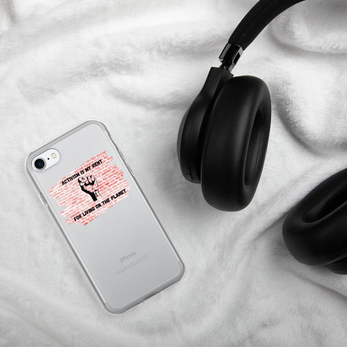 Activism is my Rent Brick Wall iPhone Case - Melanated Vibes