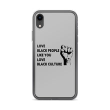 Load image into Gallery viewer, Love Black People iPhone Case
