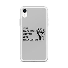 Load image into Gallery viewer, Love Black People iPhone Case
