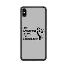 Load image into Gallery viewer, Love Black People iPhone Case
