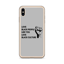 Load image into Gallery viewer, Love Black People iPhone Case
