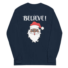 Load image into Gallery viewer, Believe Long Sleeve Holiday Tee
