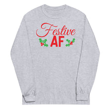 Load image into Gallery viewer, Festive AF Long Sleeve Holiday Tee
