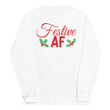 Load image into Gallery viewer, Festive AF Long Sleeve Holiday Tee
