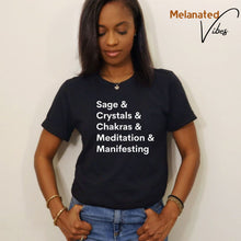 Load image into Gallery viewer, Sage &amp; Crystals Unisex Tee
