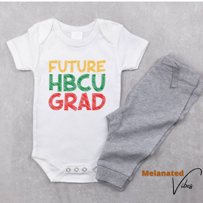 Future HBCU Grad Baby Onesie - Melanated Vibes