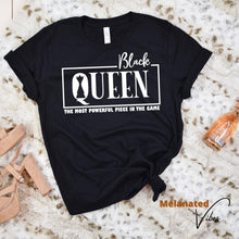 Load image into Gallery viewer, Black Queen Chess Piece Unisex Tee - Melanated Vibes
